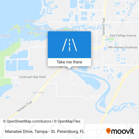 Manatee Drive map