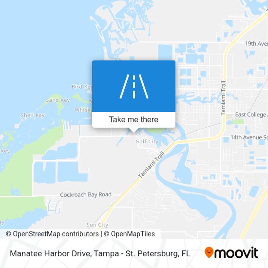 Manatee Harbor Drive map