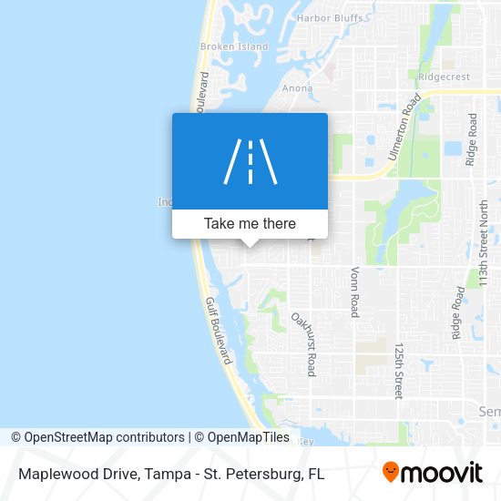 Maplewood Drive map