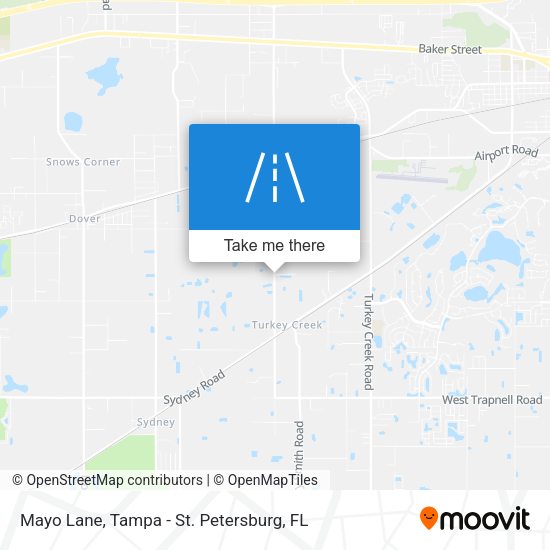 Mayo Lane map