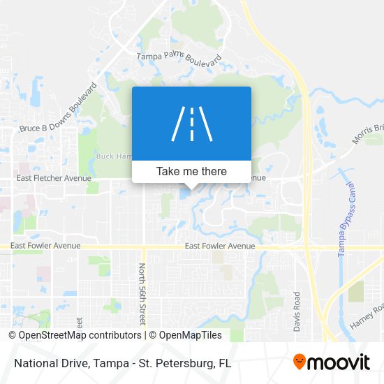 National Drive map
