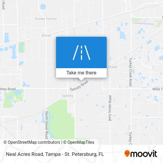 Neal Acres Road map