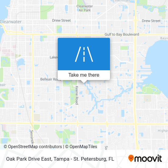 Mapa de Oak Park Drive East