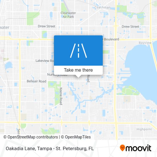 Oakadia Lane map