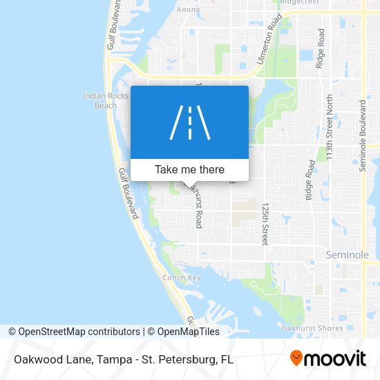 Mapa de Oakwood Lane