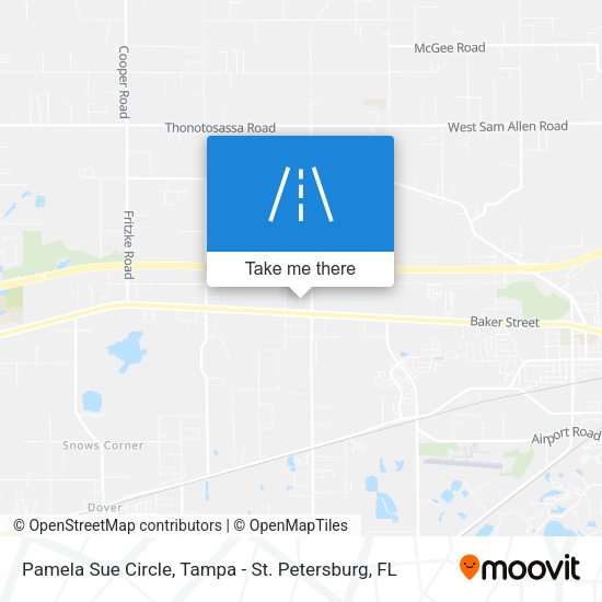 Mapa de Pamela Sue Circle