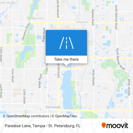 Paradise Lane map