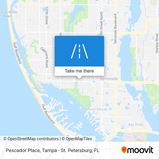 Pescador Place map