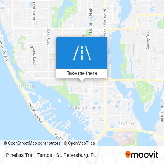 Mapa de Pinellas Trail