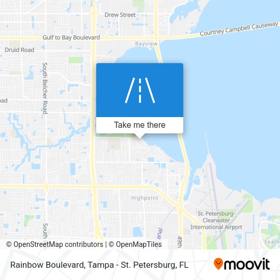 Mapa de Rainbow Boulevard