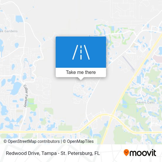 Redwood Drive map