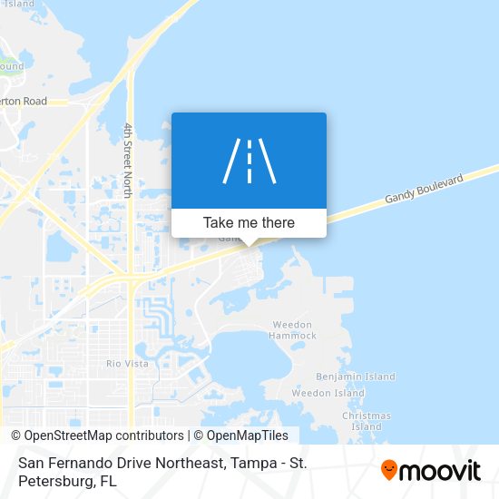 Mapa de San Fernando Drive Northeast