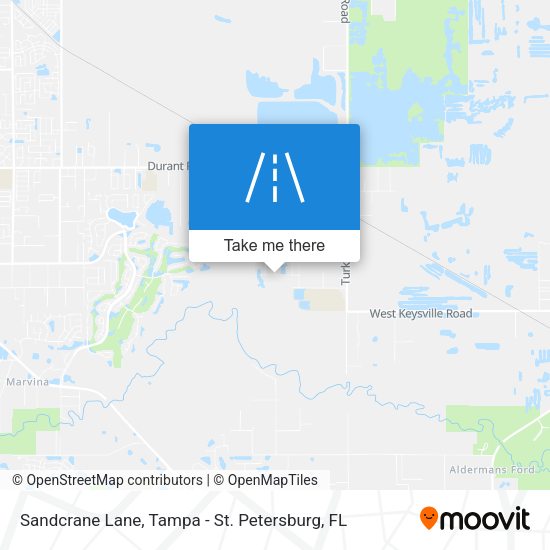 Sandcrane Lane map
