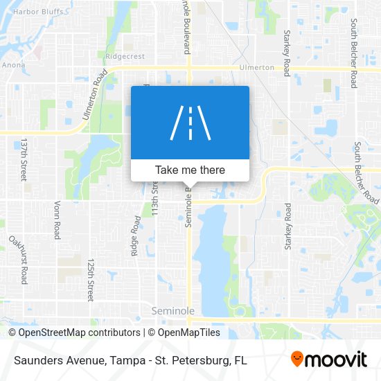Saunders Avenue map