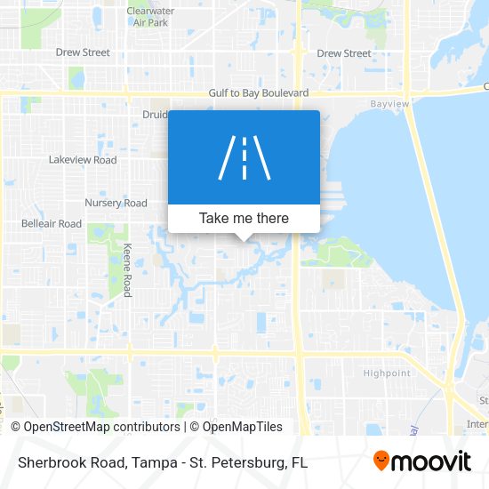 Sherbrook Road map