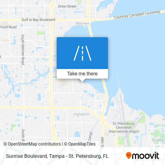 Sunrise Boulevard map
