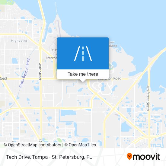 Tech Drive map