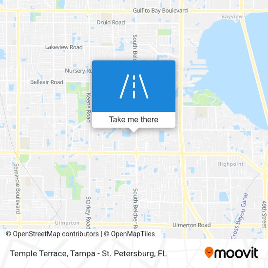 Temple Terrace map