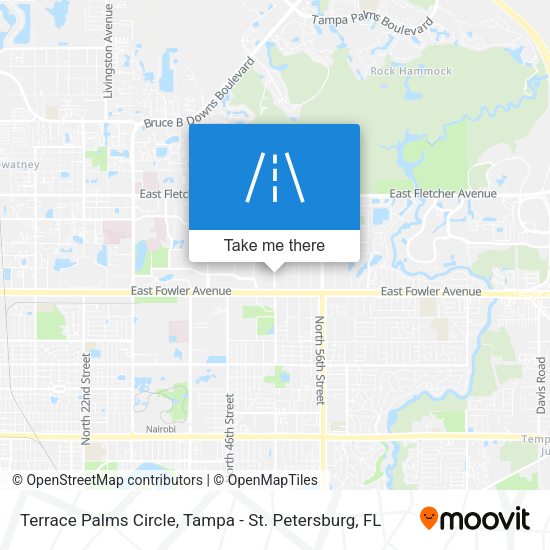 Terrace Palms Circle map