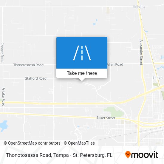 Thonotosassa Road map