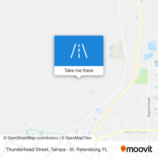 Mapa de Thunderhead Street