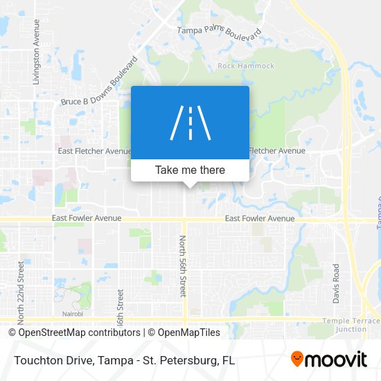 Touchton Drive map