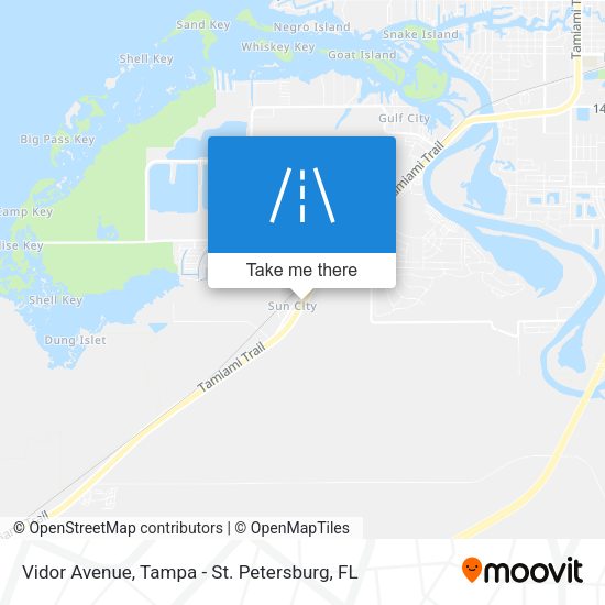 Vidor Avenue map