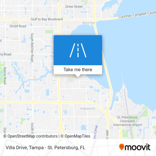 Villa Drive map