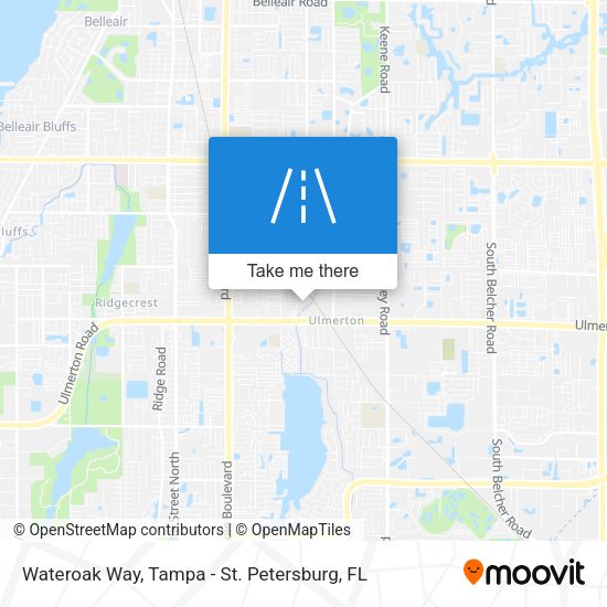 Wateroak Way map