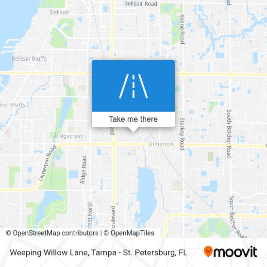 Weeping Willow Lane map