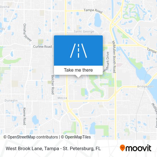 Mapa de West Brook Lane