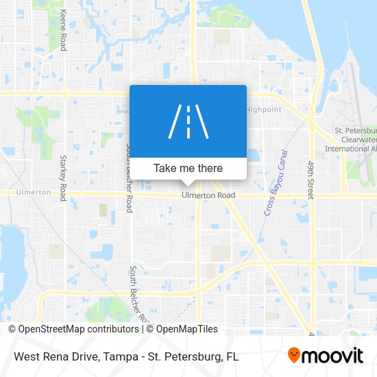 West Rena Drive map