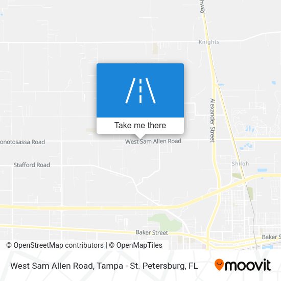 Mapa de West Sam Allen Road