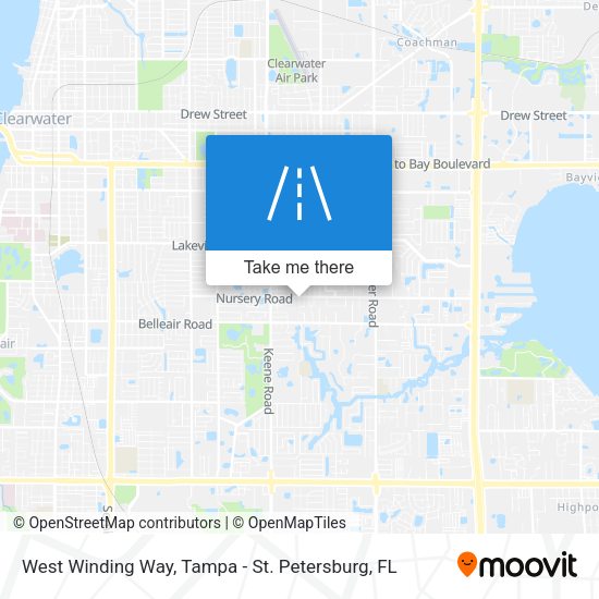 West Winding Way map