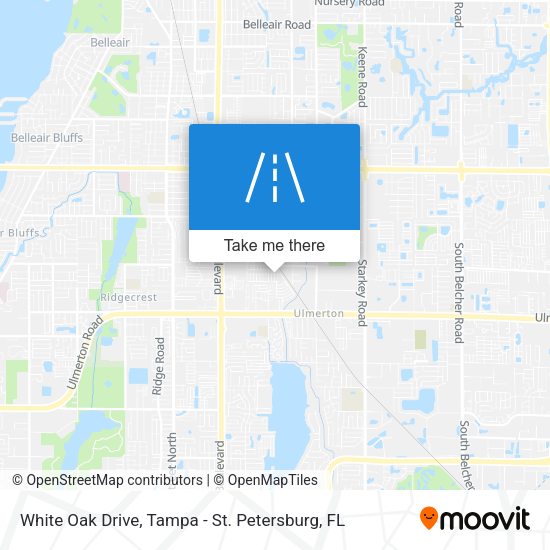 White Oak Drive map