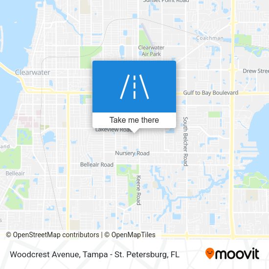 Woodcrest Avenue map