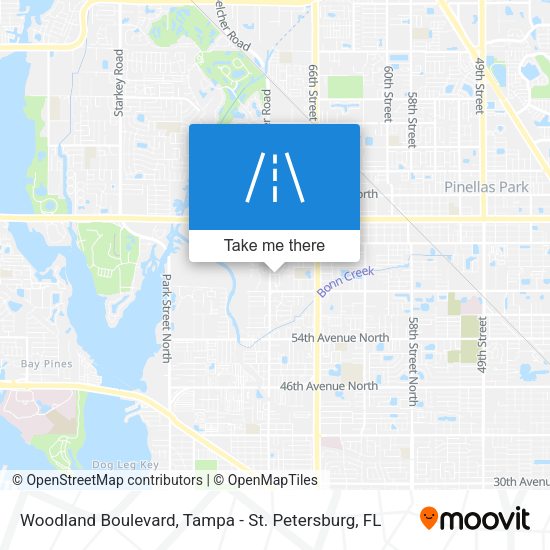 Mapa de Woodland Boulevard
