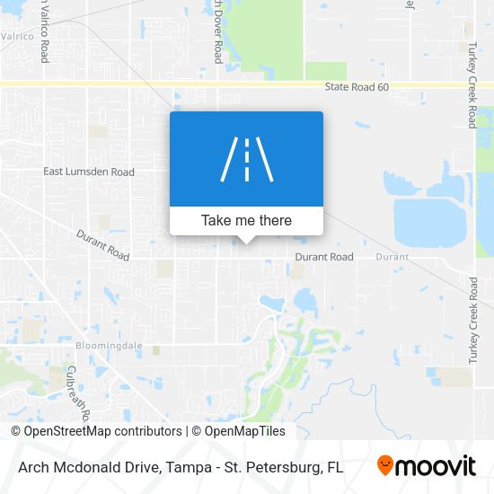 Arch Mcdonald Drive map