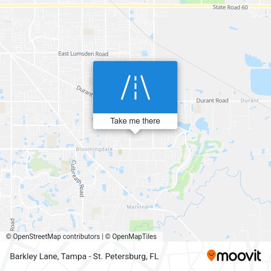 Barkley Lane map