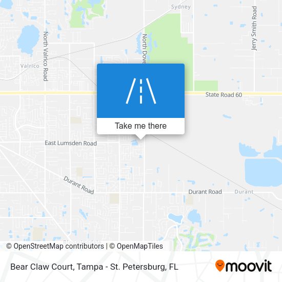 Bear Claw Court map
