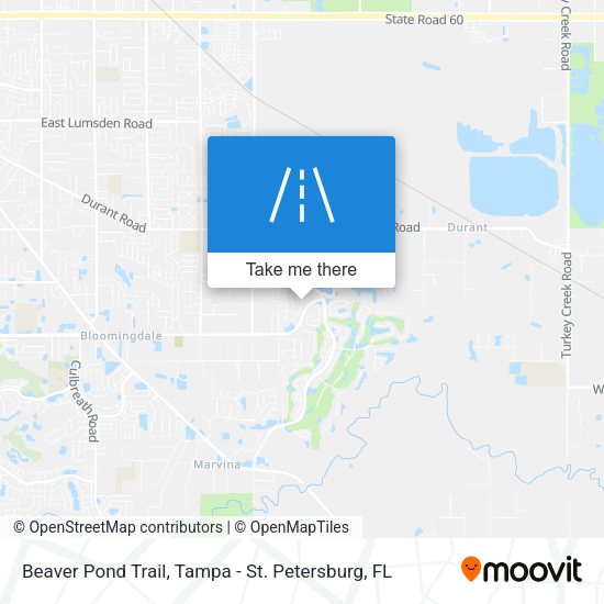 Beaver Pond Trail map