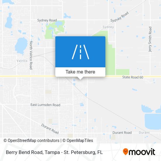 Berry Bend Road map