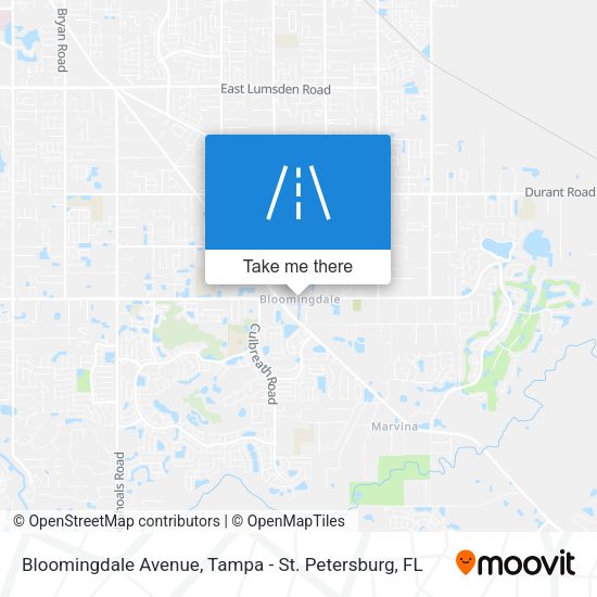 Mapa de Bloomingdale Avenue