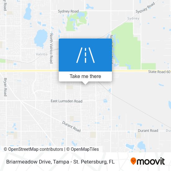 Mapa de Briarmeadow Drive