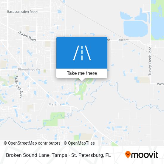 Broken Sound Lane map
