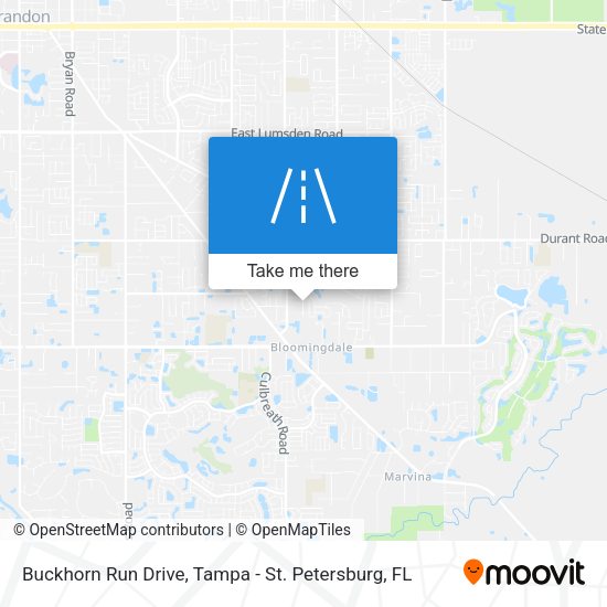 Buckhorn Run Drive map