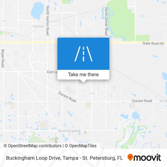 Buckingham Loop Drive map