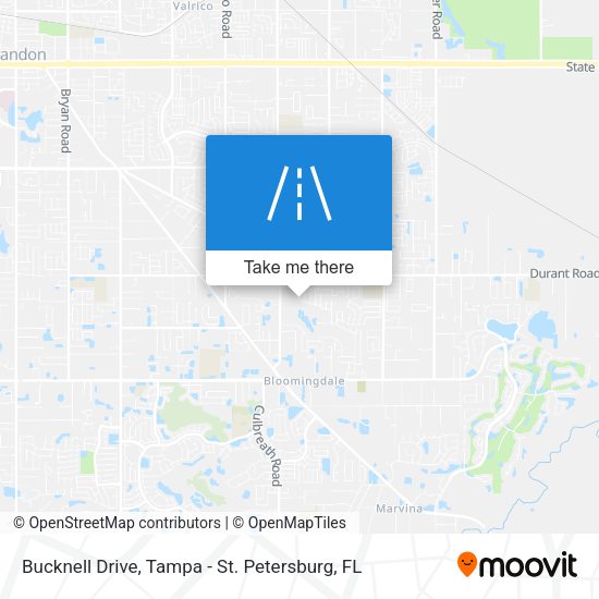 Bucknell Drive map