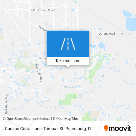 Canaan Corral Lane map