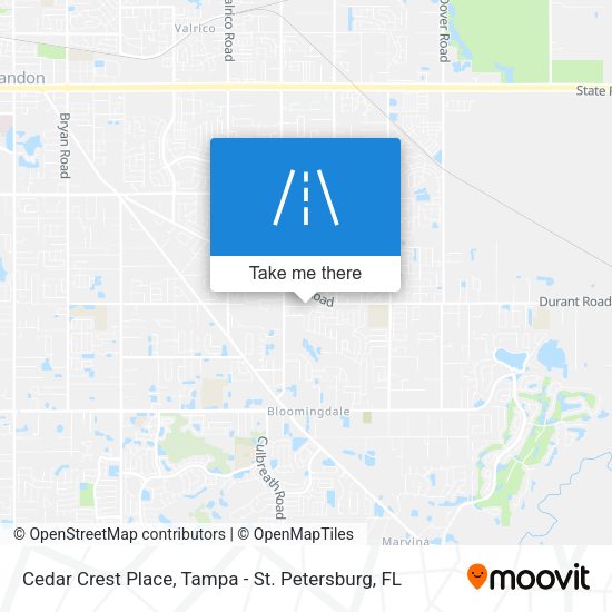 Cedar Crest Place map